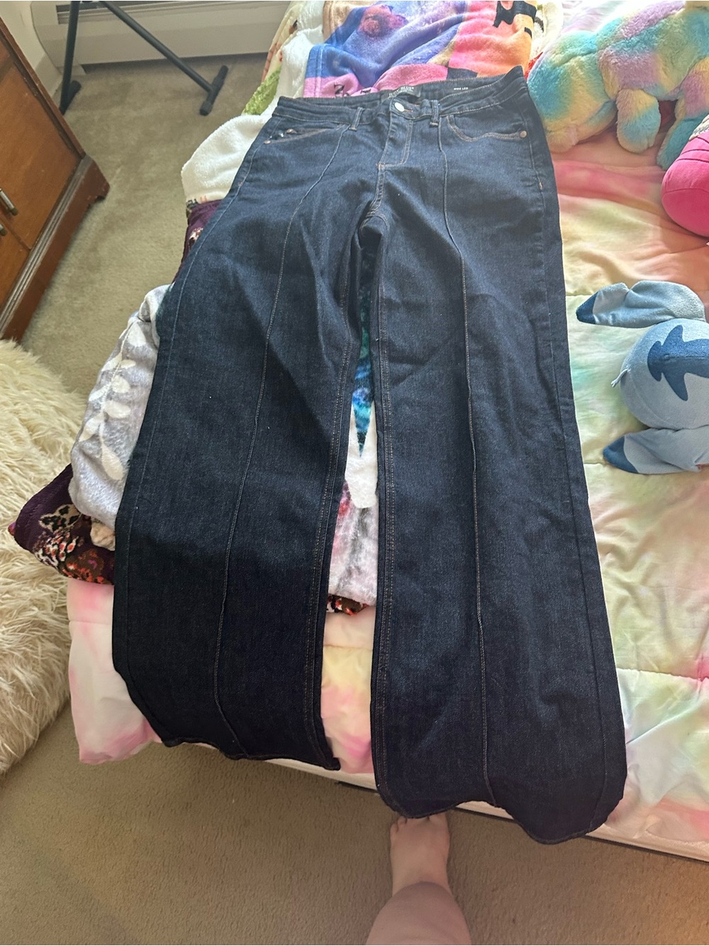 Judy Blue Dark Indigo Wide Leg Jeans